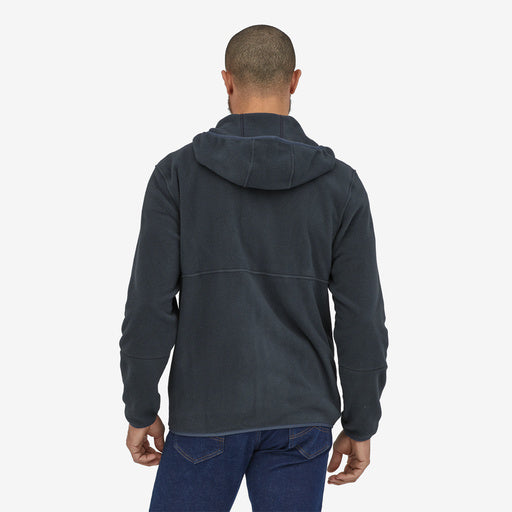 Giacca Microdini full zip con cappuccio nero