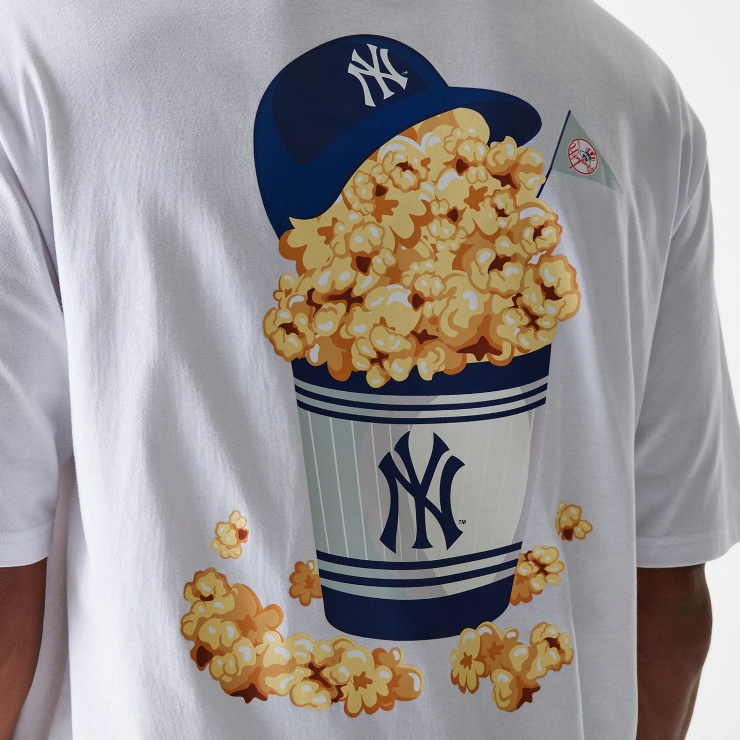 T-Shirt Pop corn bianco