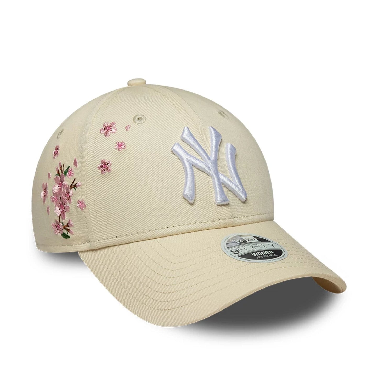 Cappellino 9FORTY fiori beige da donna