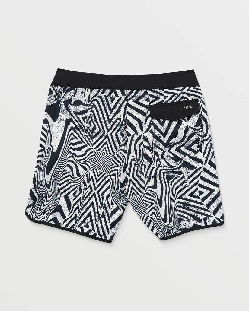 Boardshort Infuse scallop bianco/nero - 19