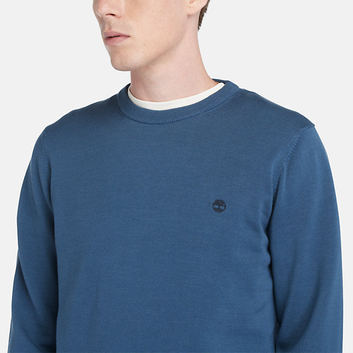 Maglione Williams River girocollo blu marino
