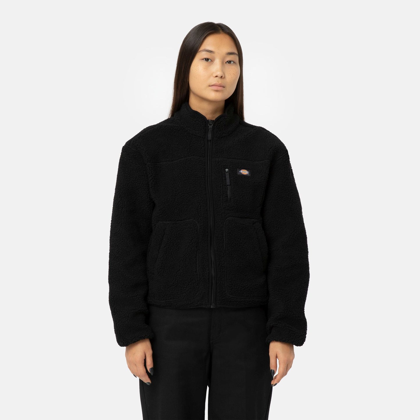 Felpa Mount hope full zip teddy nero