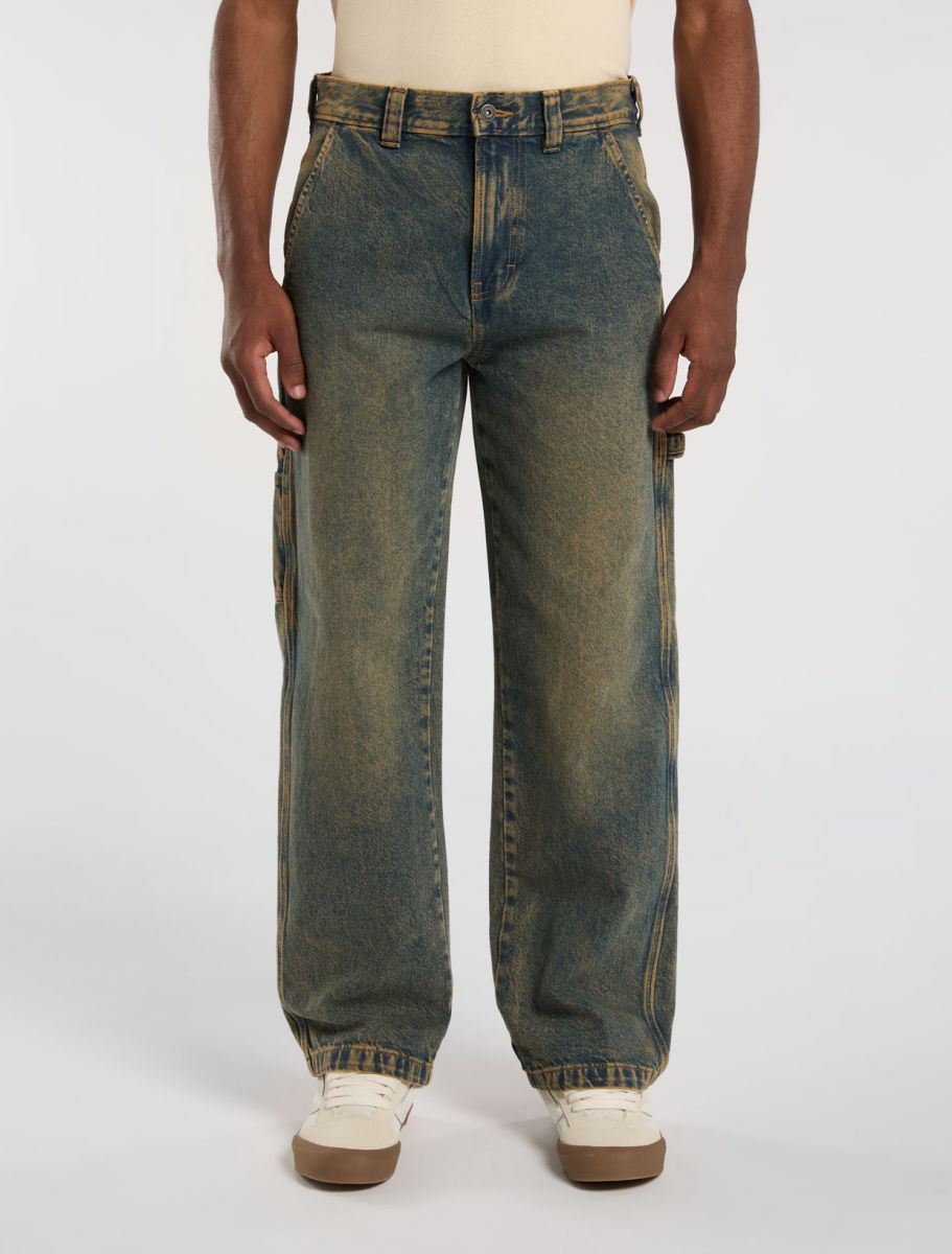 Jeans Stevensville carpenter denim slavato giallo