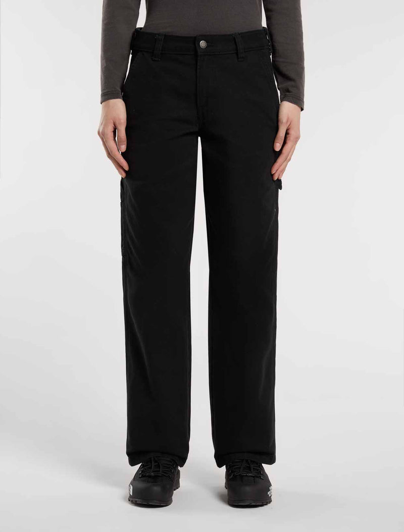 Pantalone Duck carpenter in canvas nero