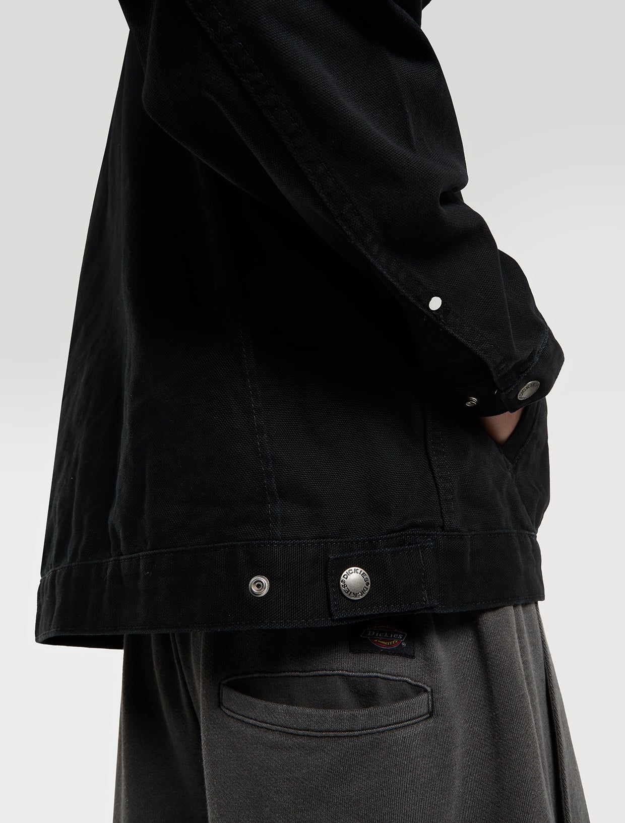 Giacca Unlined in canvas nero