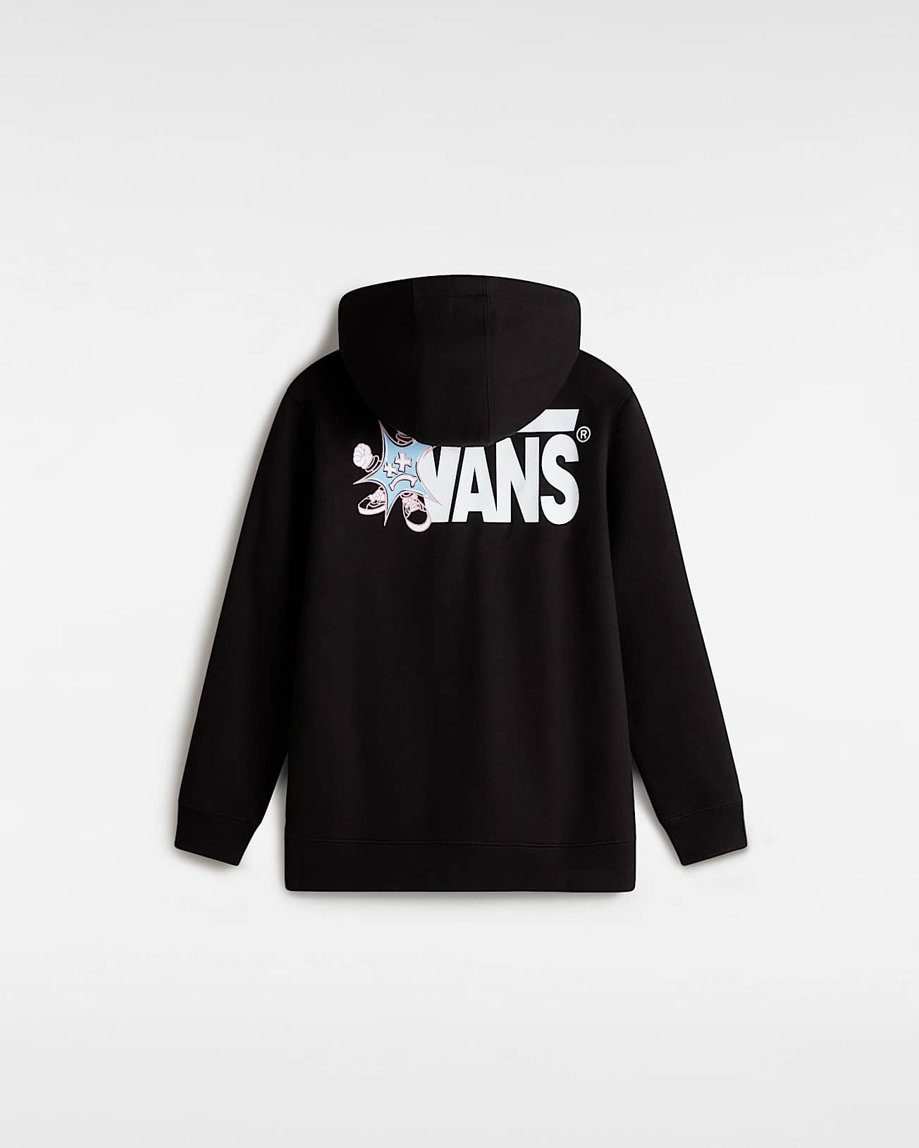 Felpa VSuper full zip con cappuccio nero - 8/16 ANNI