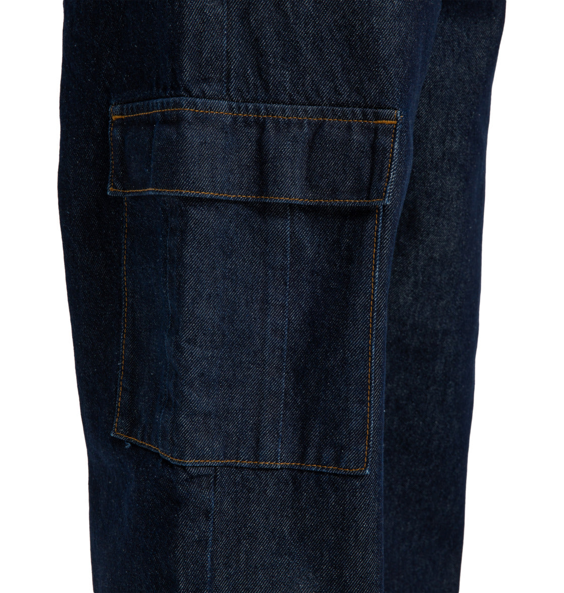 Jeans baggy cargo denim scuro