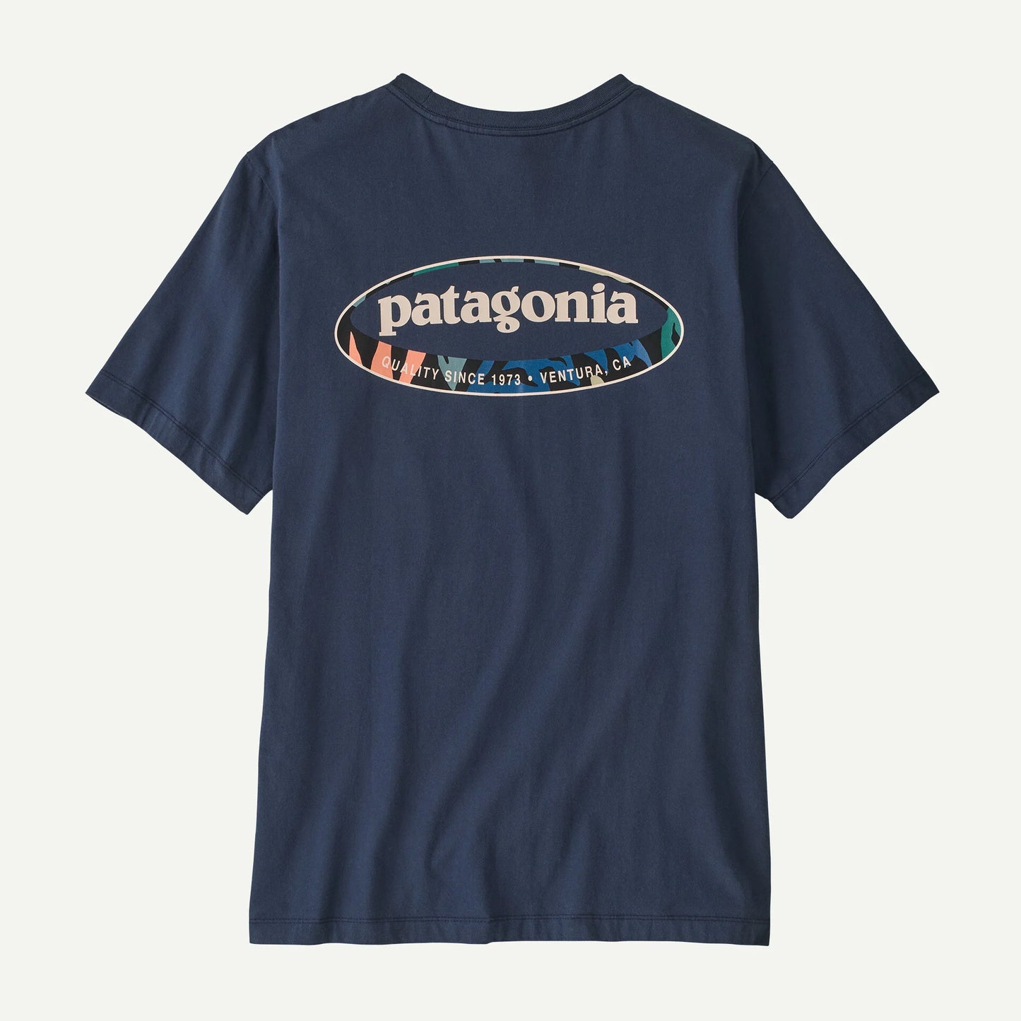 T-Shirt 95' oval logo blu