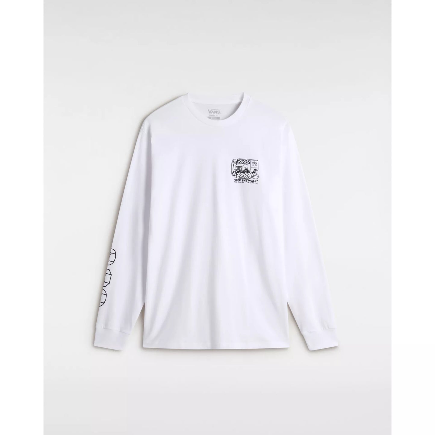 T-Shirt Next stop a manica lunga bianco