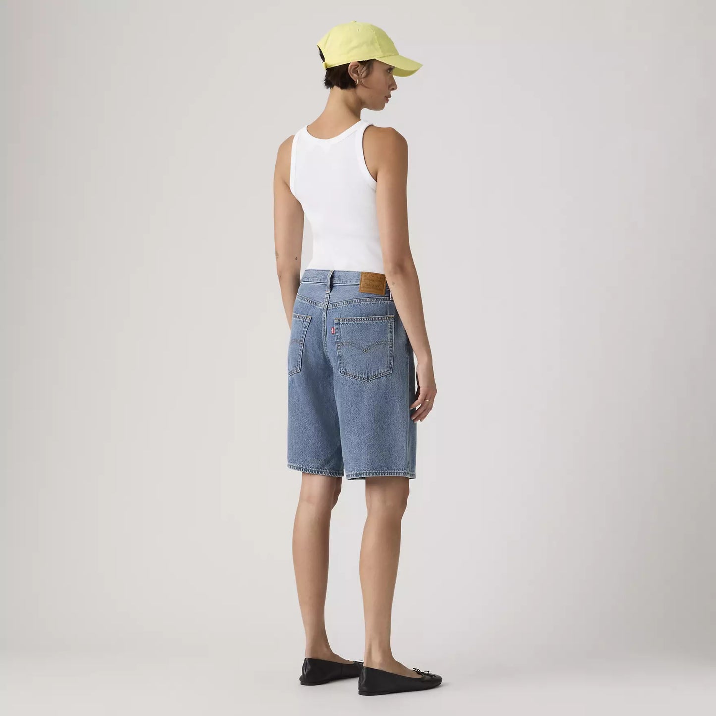 Pantaloncini Baggy dad in denim