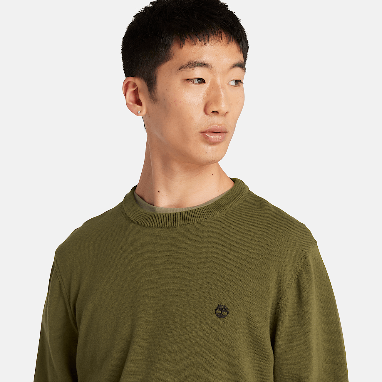 Maglione Williams River girocollo verde