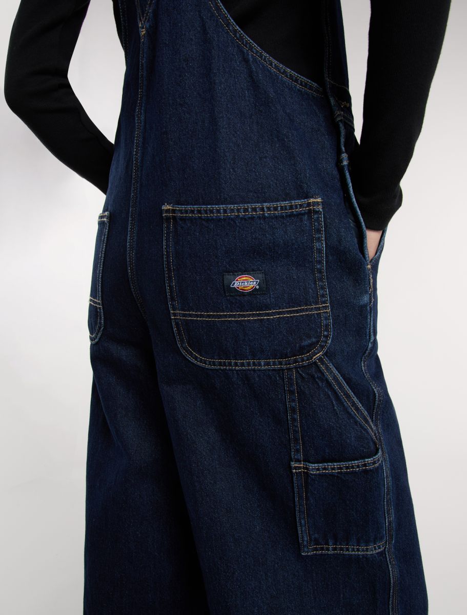 Salopette da meccanico in denim scuro