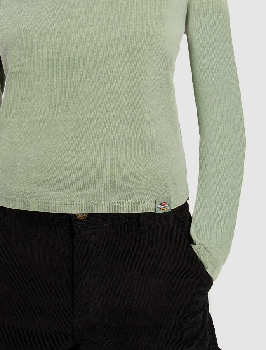 T-shirt Christiana a manica lunga verde