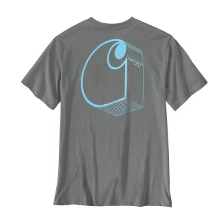 T-Shirt Irvine con taschino grigio