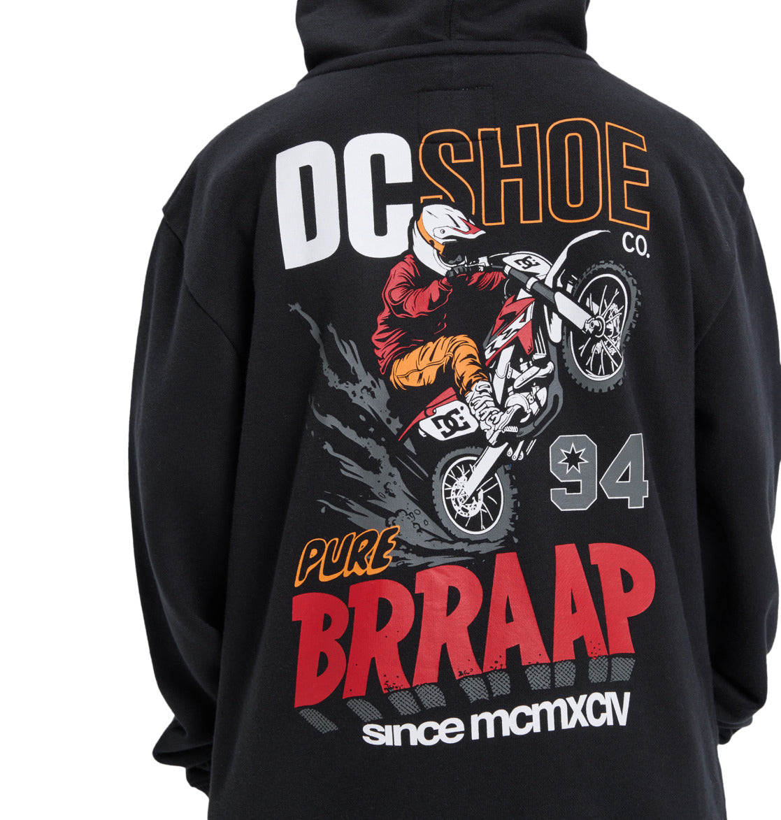 Felpa Brap full zip con cappuccio nero - 8/16 ANNI