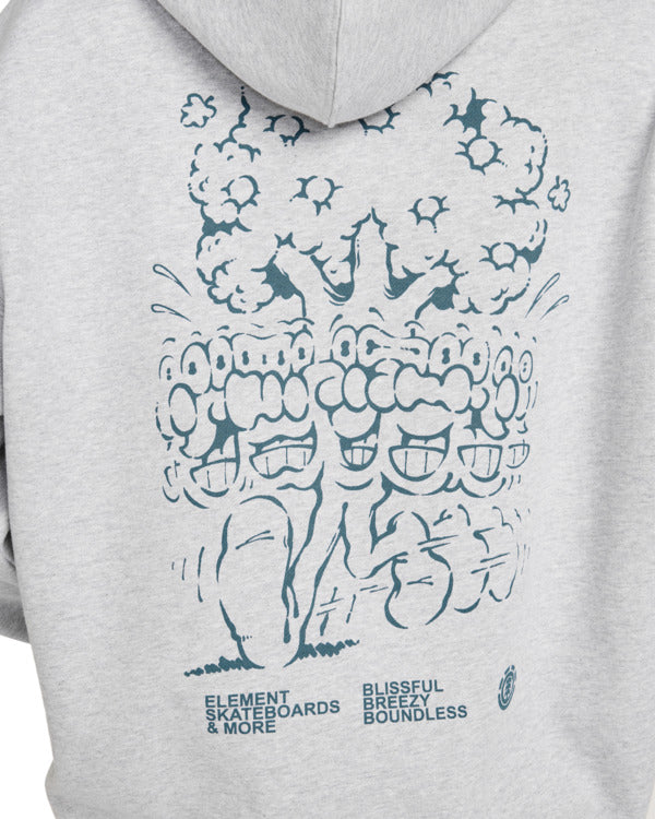 Felpa Motion tree con cappuccio grigio