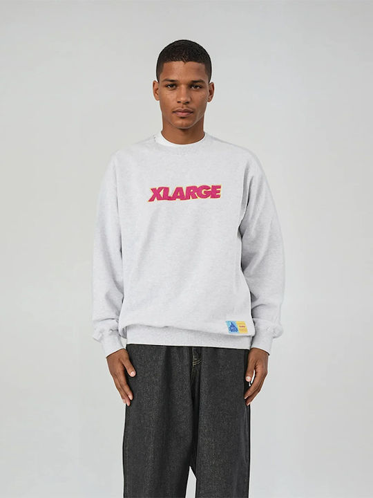 Felpa X-LARGE girocollo grigio