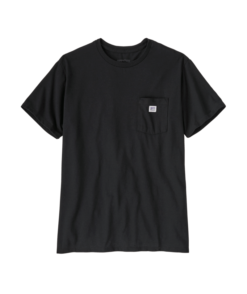 T-Shirt Shop sticker con taschino nero