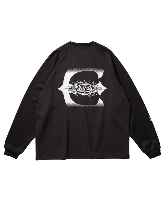 T-Shirt World a manica lunga nero