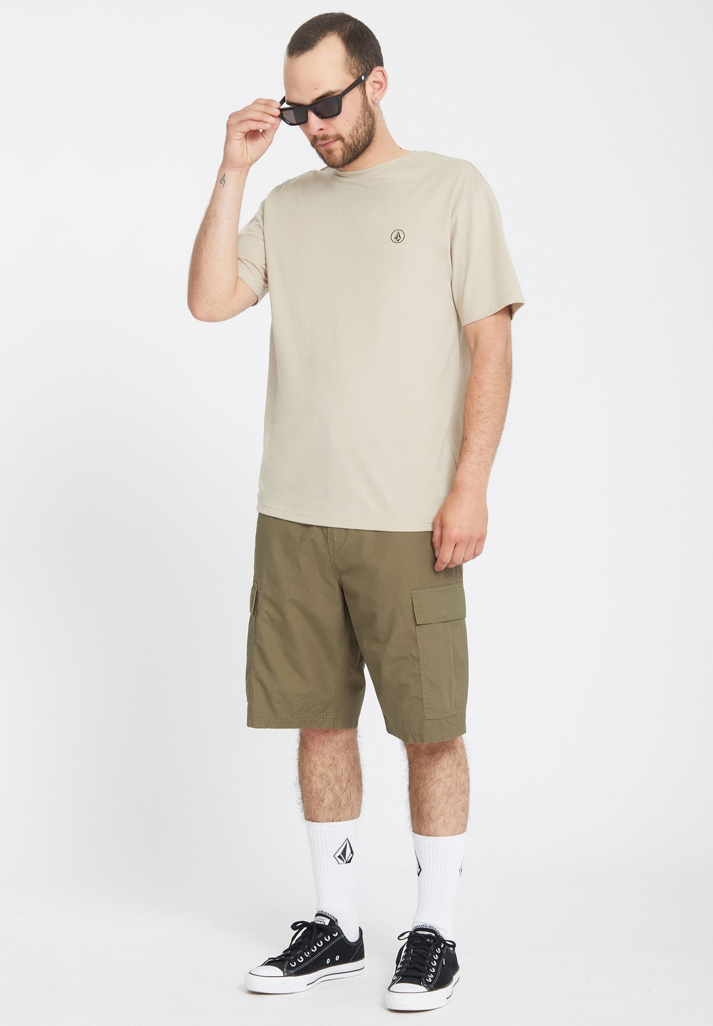 Pantaloncini Strange tripper cargo 22 verde