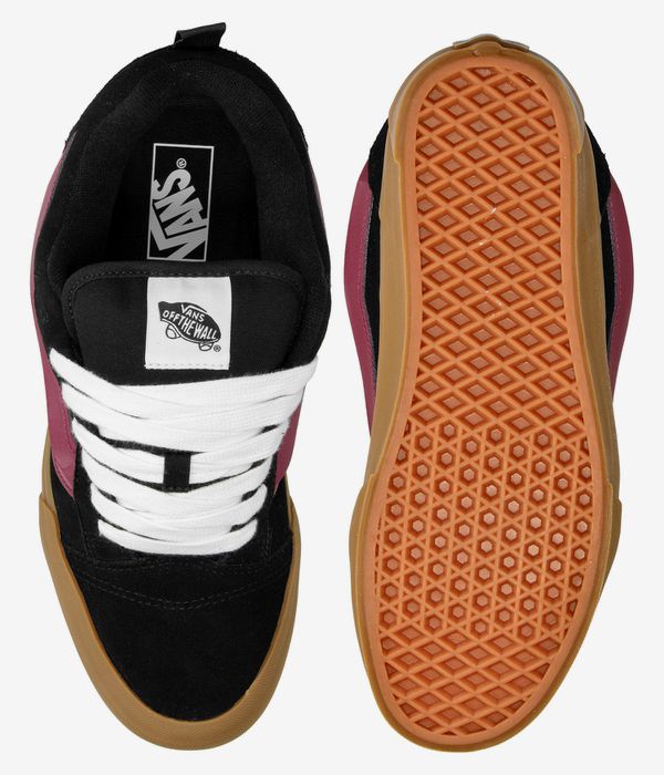 Vans Knu Skool nero/fucsia