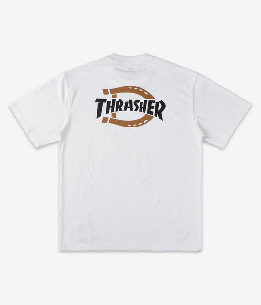 T-Shirt Thrasher x Dickies bianco