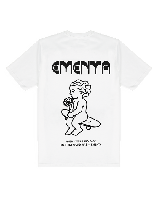 T-Shirt First word bianco