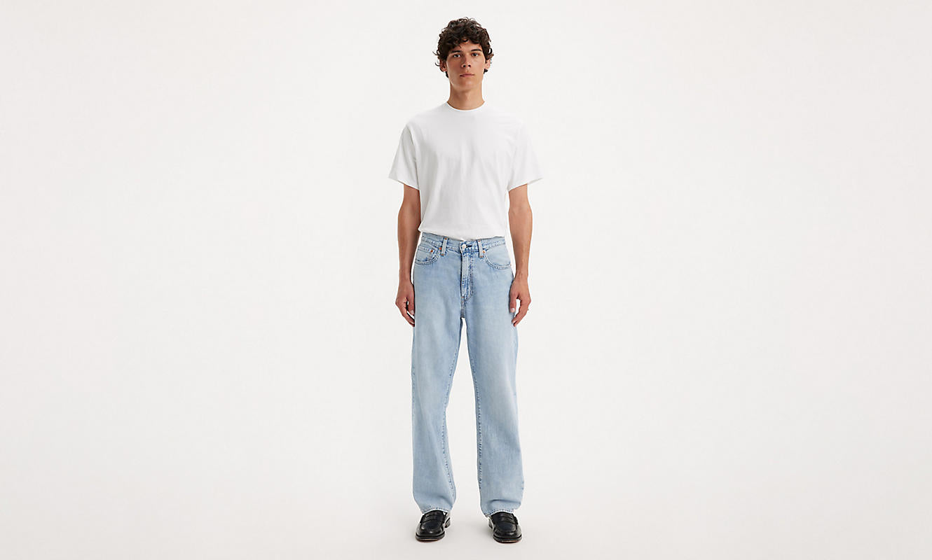 Jeans 568 loose straight denim chiaro