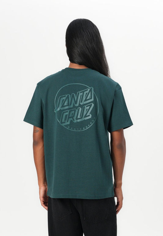 T-Shirt Tonal opus dot stripe verde
