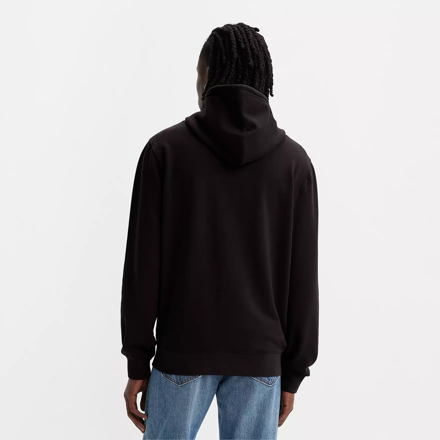 Felpa Levis full zip con cappuccio nero