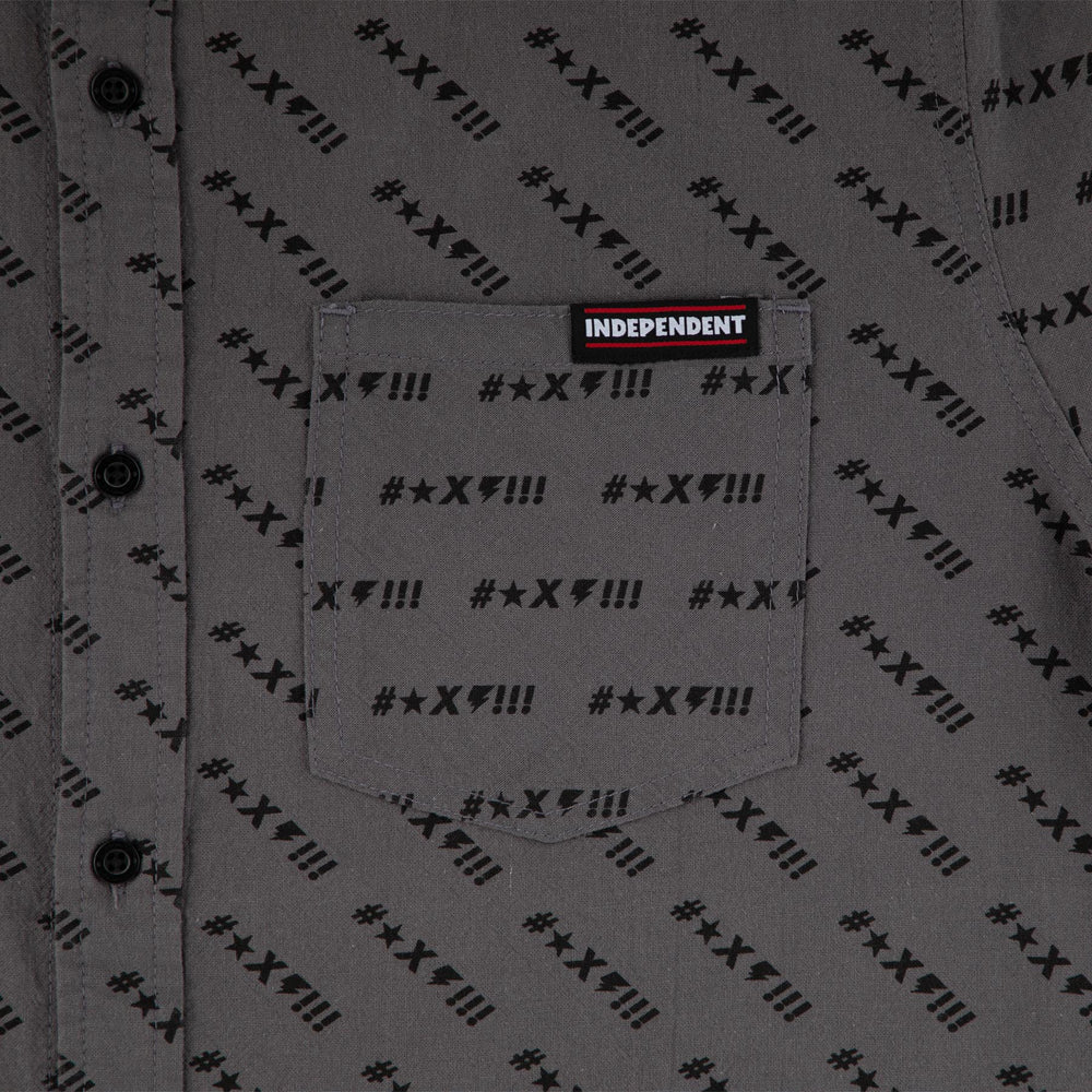 Camicia Exclamation grigio