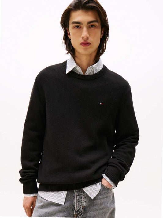 Maglioncino Tommy slim fit nero