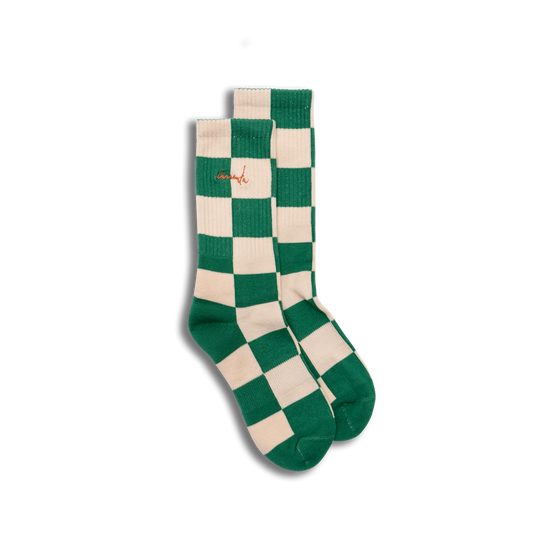 Calze Chess verde/rosa