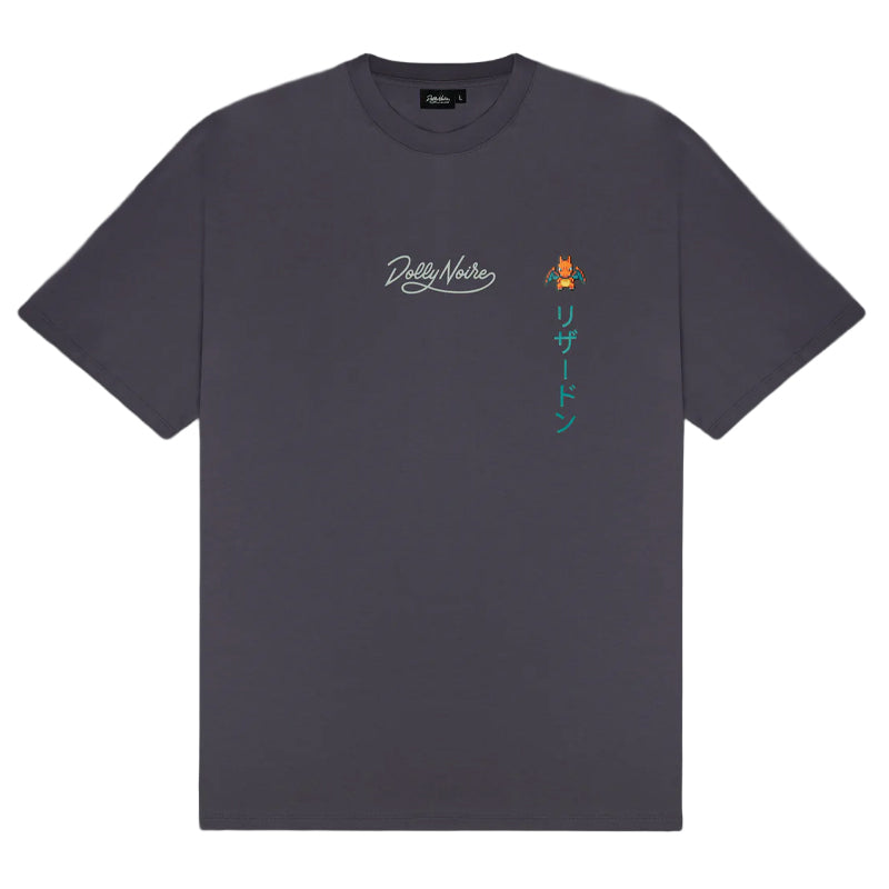 T-Shirt Charizard grigio