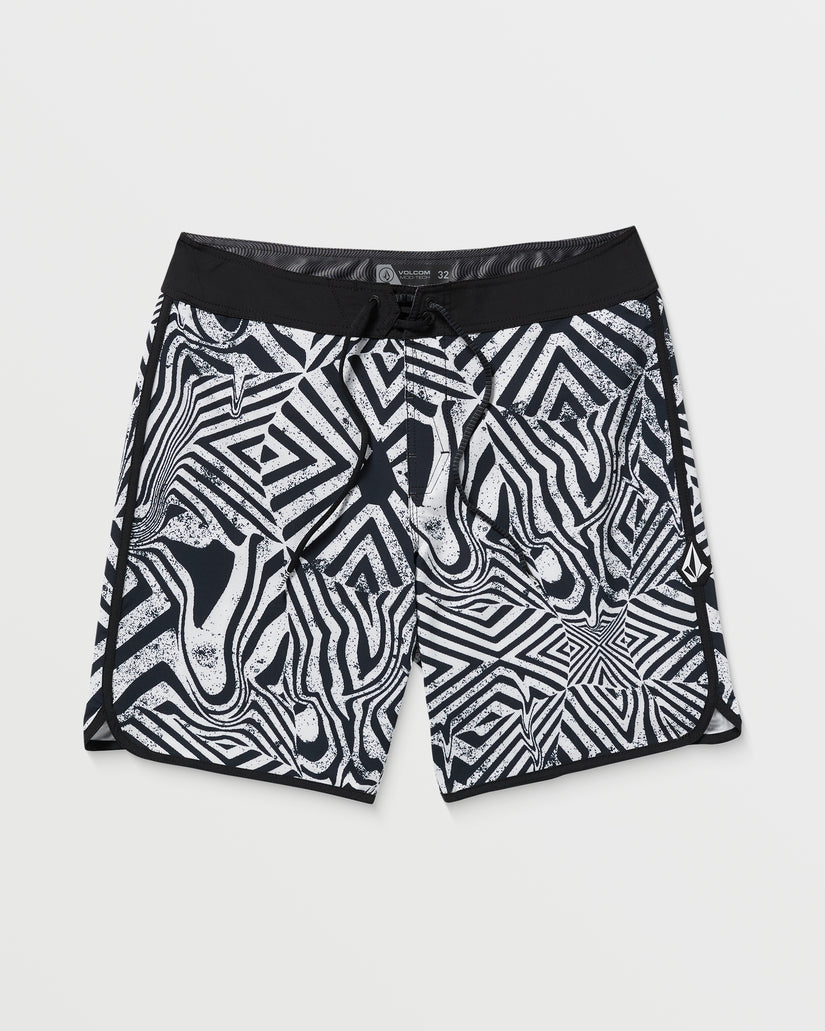Boardshort Infuse scallop bianco/nero - 19