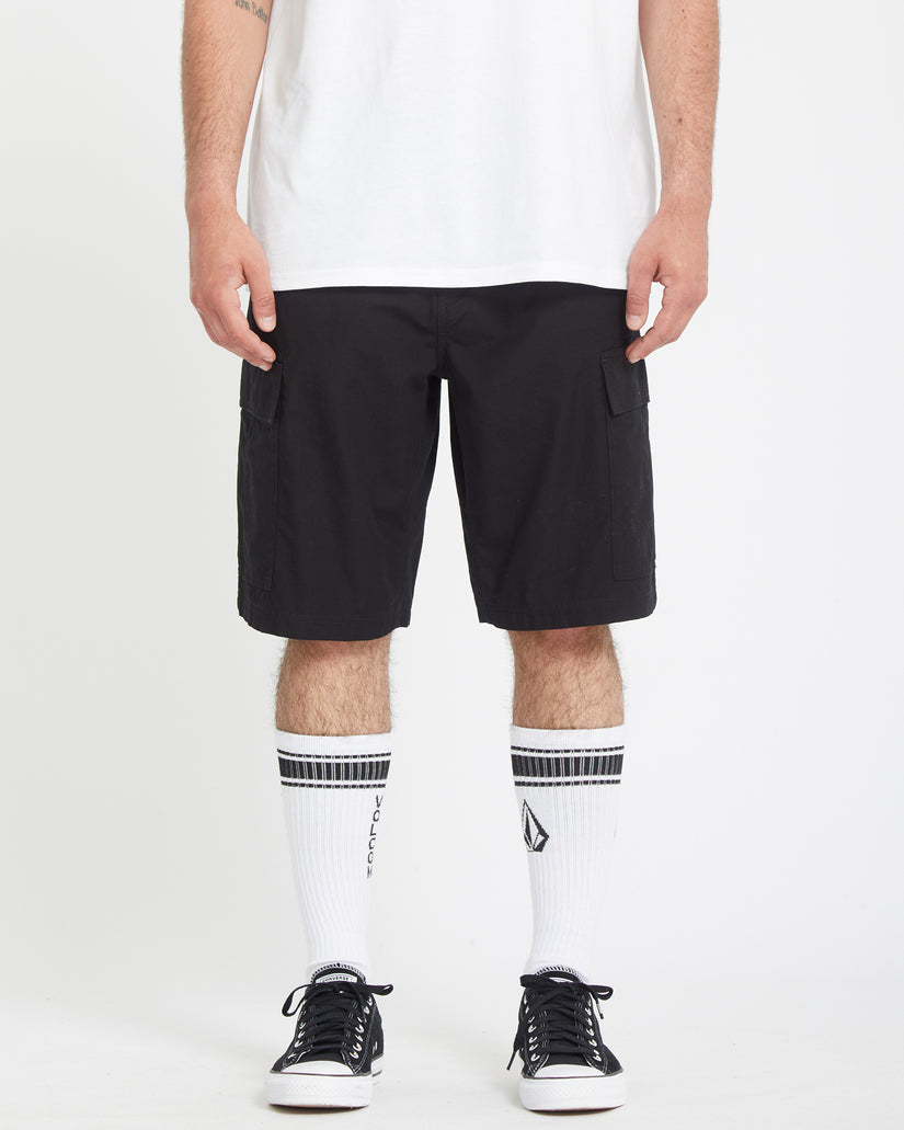 Pantaloncini Strange tripper cargo 22" nero