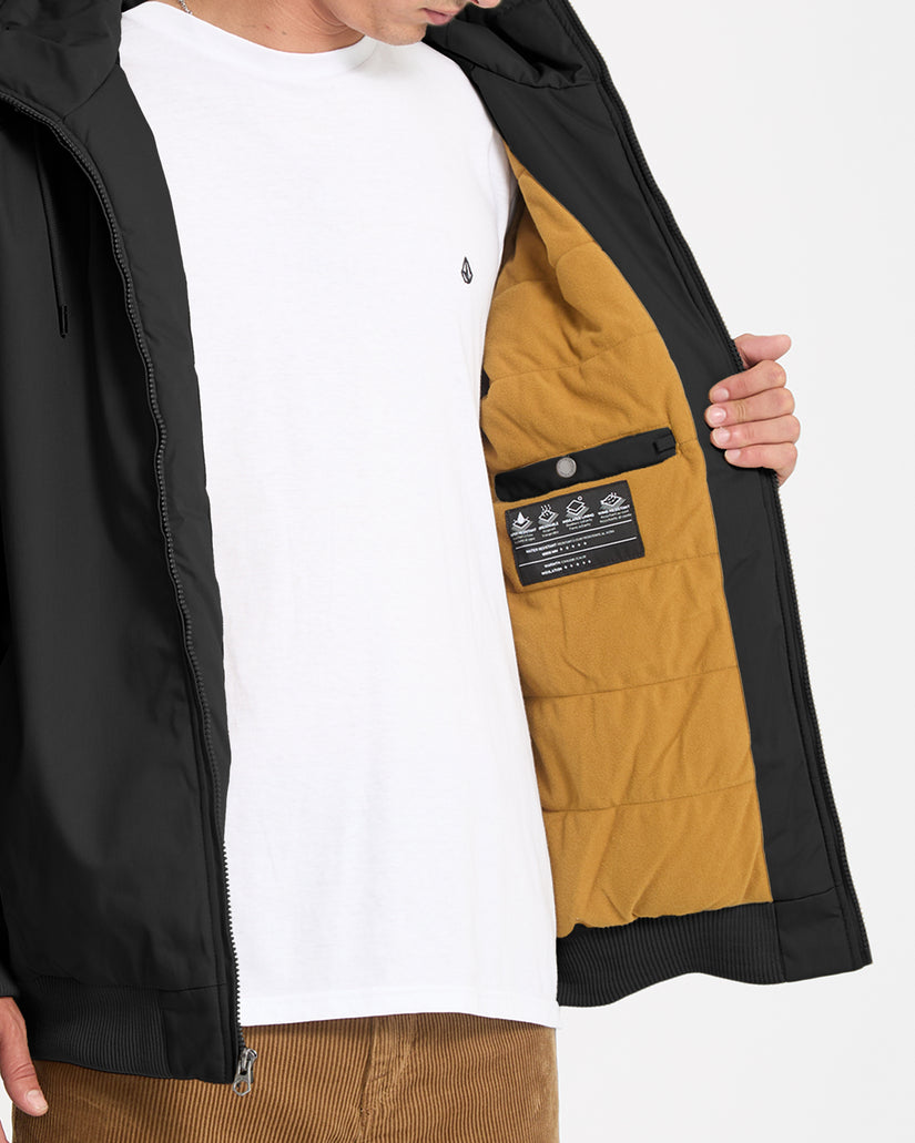 Giacca Hernan 10K con cappuccio nero