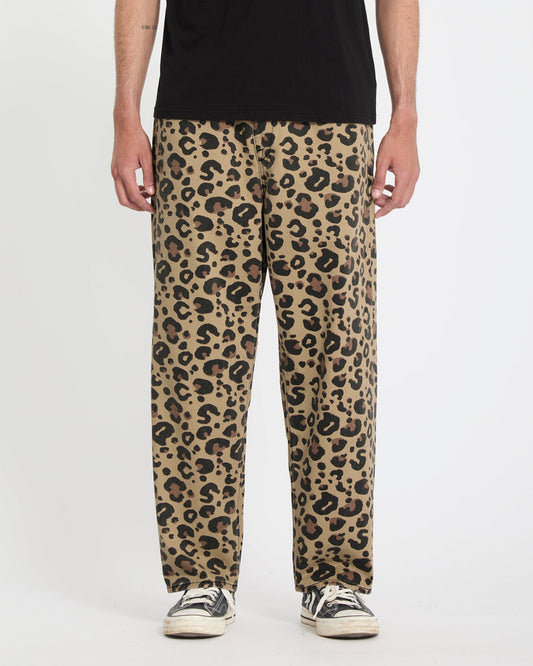 Jeans Freazy loose leopardato