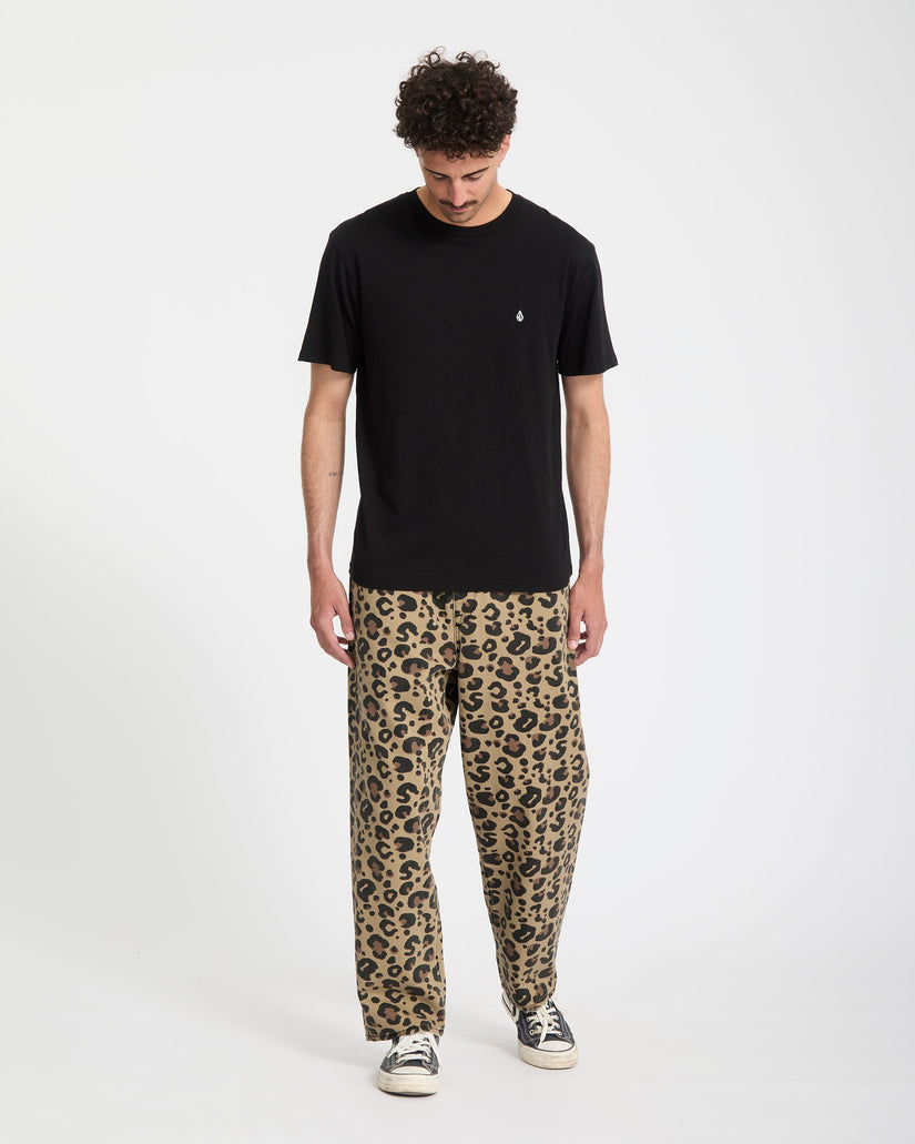 Jeans Freazy loose leopardato