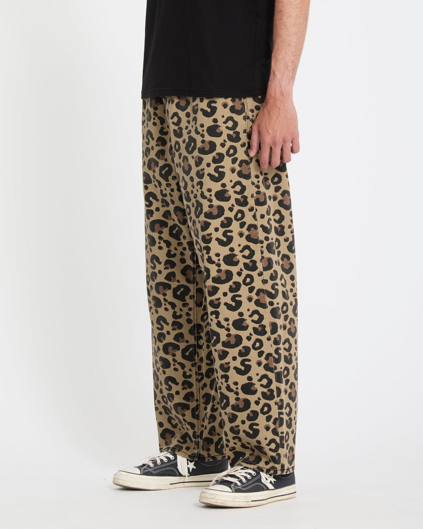 Jeans Freazy loose leopardato