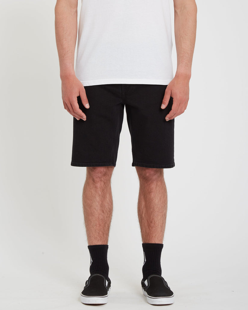Pantaloncini Solver denim nero