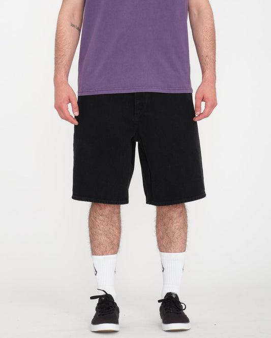 Pantaloncini Billow denim nero
