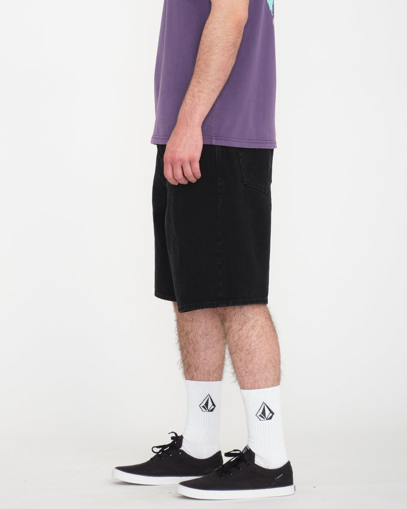Pantaloncini Billow denim nero