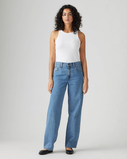 Jeans Baggy Dad denim blu