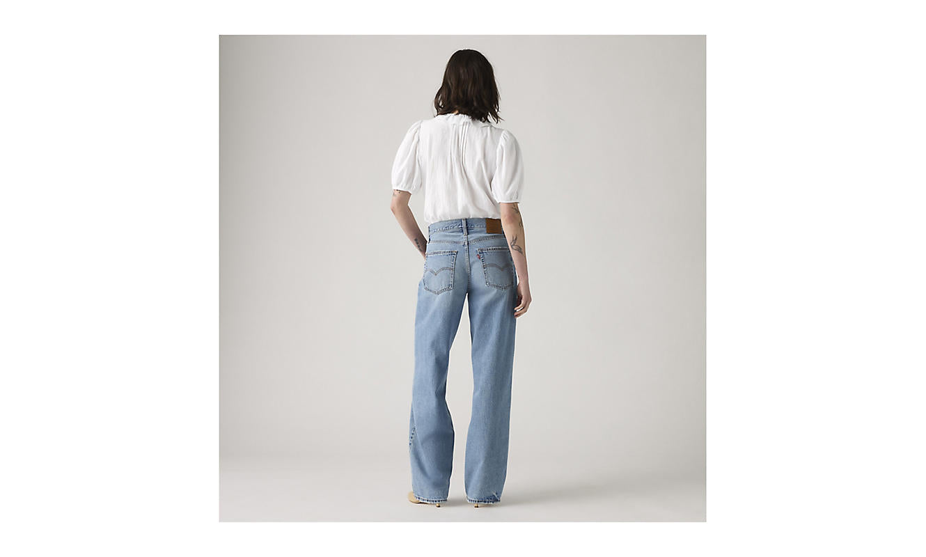 Jeans Baggy dad denim chiaro