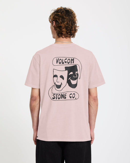 T-Shirt Comedie rosa antico