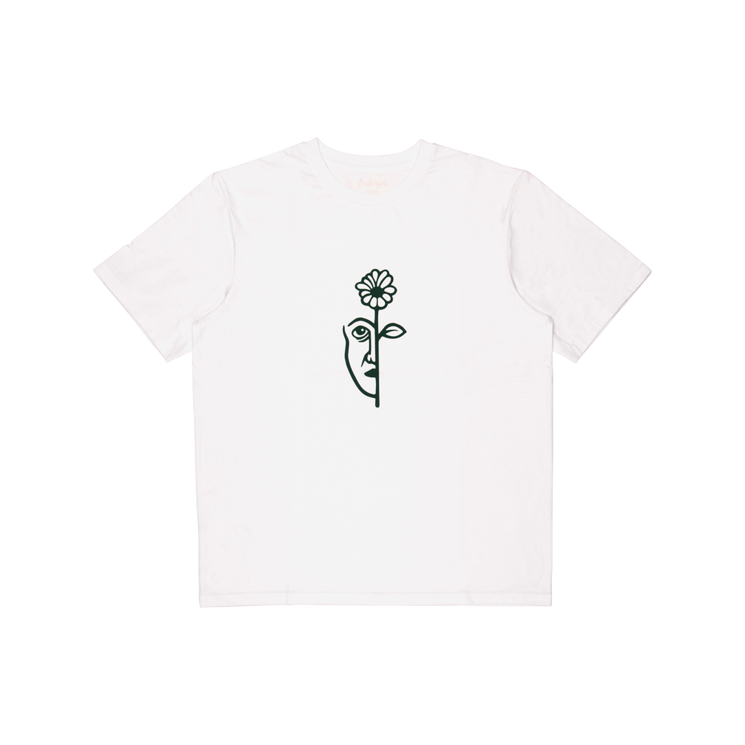T-Shirt Split bianco