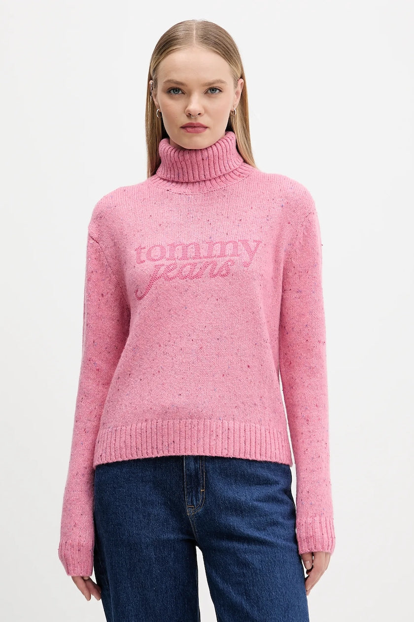 Maglione Tommy Jeans rosa