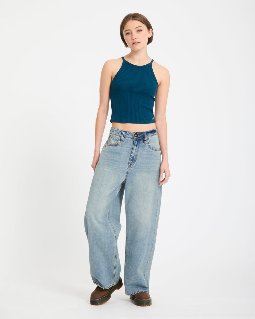 Jeans Beeggy denim slavato