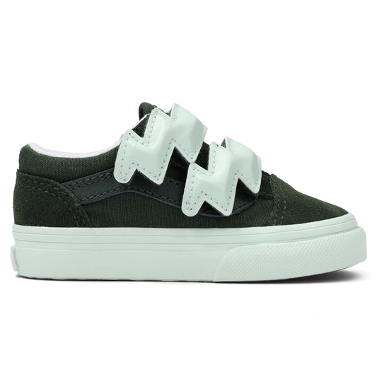 Vans Old Skool verde che si illumina da bimbo/a